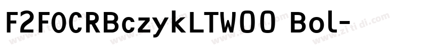 F2FOCRBczykLTW00 Bol字体转换
